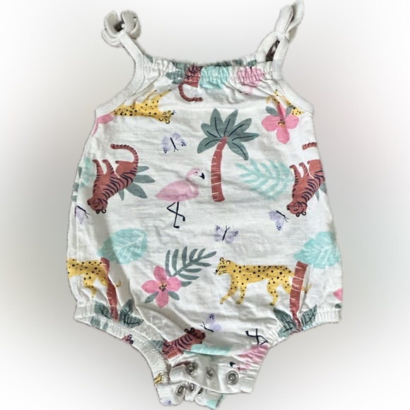 Baby Tank Top & Shorts - Jungle Print - 0-3M - Picture 2 of 3